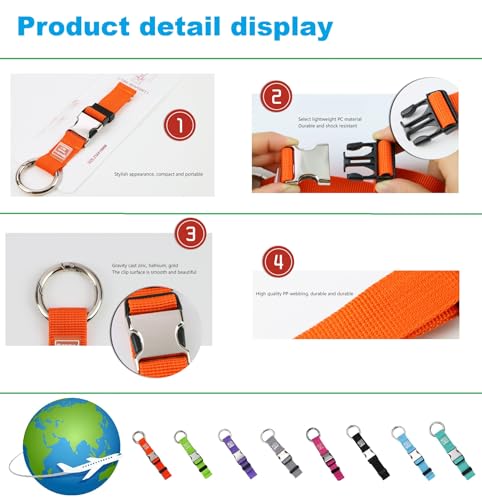 Image of 2PCS Heavy Duty Add a Bag Luggage Straps Jacket Gripper,Carry-on Luggage Belt Baggage Suitcase Straps Belts Travel Accessories(Purple)