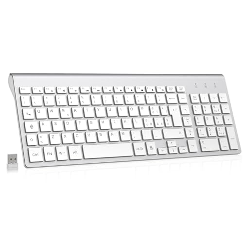 cimetech Tastiera wireless, Layout Italiano QWERTY, 2.4G tastiera...