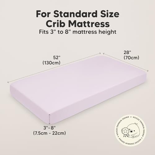 Image of KeaBabies 2-pk Organic Cotton Crib Sheets for Boys Girls 52x28 (Thistle) | Fitted Crib Mattress Sheet Neutral, Breathable Cover for Baby Bed Set, Toddler Mattress, Soft & Cute Prints