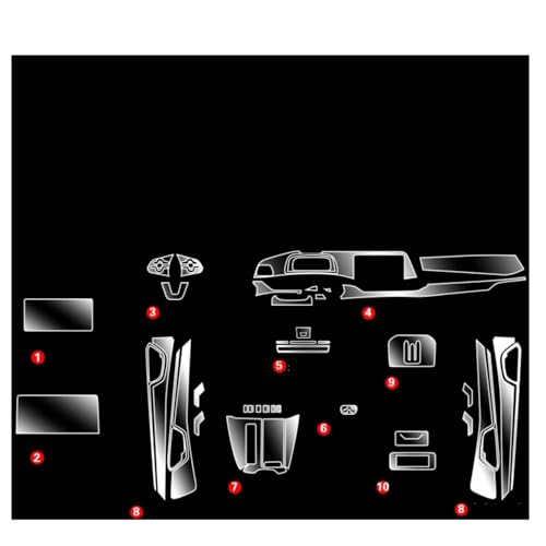 Film de protection transparent en TPU pour VW Talagon anti-rayures de console
