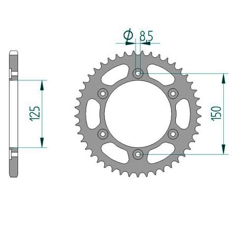 Did catena set acciaio Honda xr650 L (RD06) anno