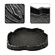 Reptilien Wasserschale, Reptilien Futterstation Harzfelsen Reptilienfutter und Wasser-Futternapf, Reptile Rock Feeder Bowl Schildkröte Eidechse Harz Water Bowl Reptile Terrarium Food Dish (M)