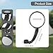 Menolana 2 Pieces Bike Mirror Accessories Sturdy High Definition for 2-2.4cm Diameter Handlebar Rotatable Bicycle Rearview Mirror, Round