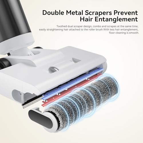 Image of JONR ED20 Pro 4-in-1 Wet Dry Vacuum Cleaner Cordless,17000 Pa Vacuum Suction Power, Self-Cleaning and Automatic Drying with One Click, Intelligent Voice Reminder