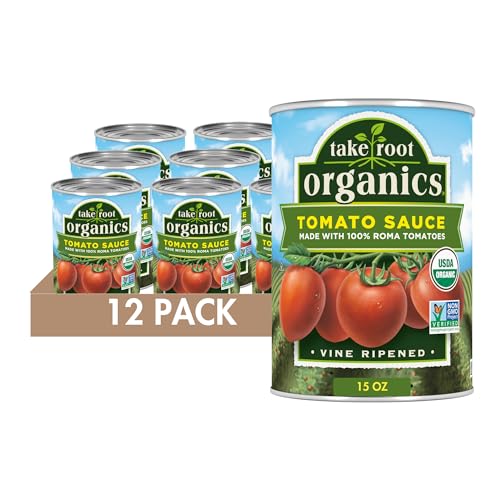 Take Root Organics Canned Organic Tomato Sauce, 15 oz Can (Pack of 12 Cans) Take Root Organics Canned Organic Tomato Sauce, 15 oz Can (Pack of 12 Cans)