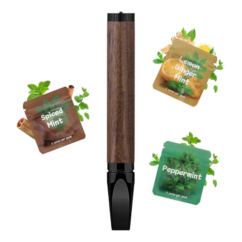 CARITATE Handheld Breathing Stick for Anxiety Relief- Adjustable Air Outlet Device for Adults - Portable Breath Free Stress Relief Tool with Flavor, Meditation Breathing Gifts for Women and Men