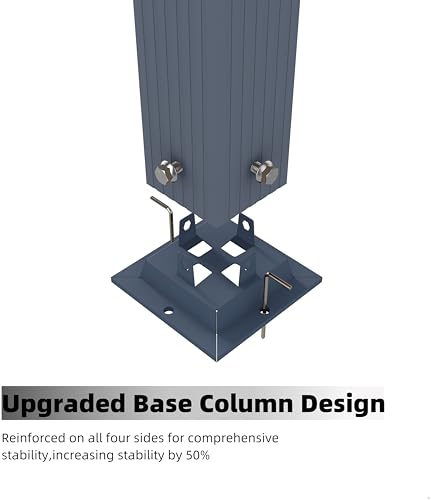 12 x 20 Ft Aluminum Pergola, Outdoor Metal Gazebo with Adjustable Canopy, Reinforced Frame Outdoor Shelter for Backyard, Patio, Garden and Deck- Khaki