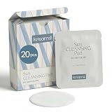 Sunscreen Remover Wipes for Mom and Babies 5/20/40 wipes Unscented Face Wipes for Sensitive Skin Gentle Sun Cleanser for Family Natural Cloth Effective Hypoallergenic Sun Remover (20 Wipes)