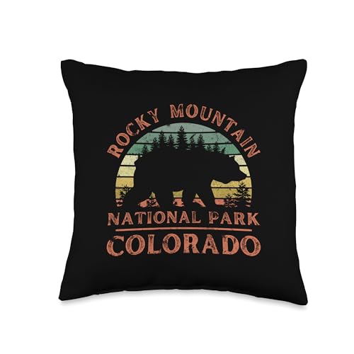Rocky Mountain National Park Throw Pillow