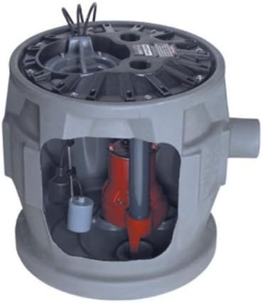 Liberty Pumps P382LE41 Pro380 Series Simplex Sewage System, 2", Gray