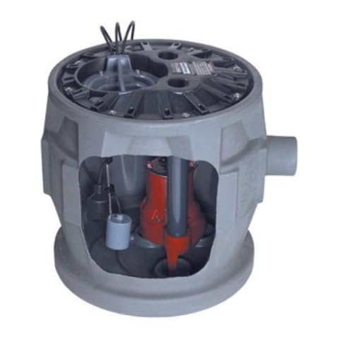 Liberty Pumps P382LE41 4/10-Horse Power 24 by 24-Inch Pro380 Series Simplex Sewage System Cover