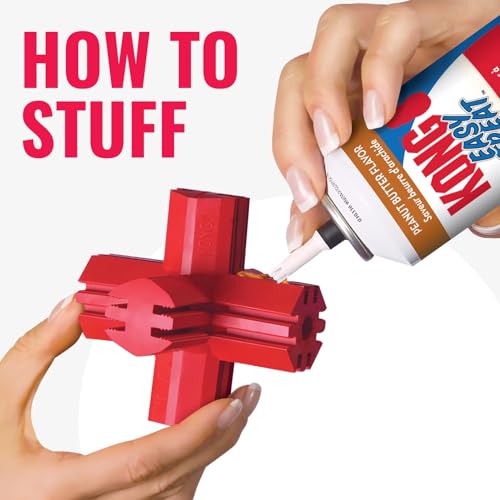 KONG Jump'N Jack - Hundespielzeug zum Kauen und für die Zahngesundheit - Aus Naturkautschuk - Für Große Hunde