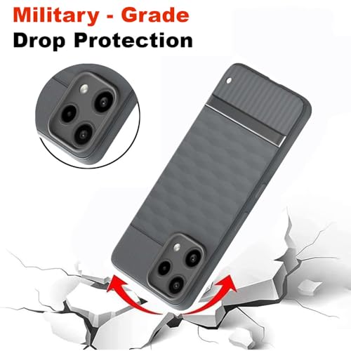 Image of Shockproof Case Compatible with Nothing Phone (3a) Lite 5G | Full Camera Protection | TPU Flexible Back Cover for Nothing Phone (3a) Lite 5G (Graphite Grey)