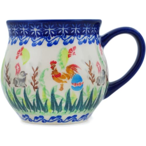 Polmedia Polish Pottery Mug 13 oz Diseño Spring Fun miniatura 1