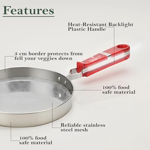 Image of Unify Stainless Steel Phulka Grill Jali for Gas Stove with Free Oil Brush | Roti Grill, Papad Roaster, Baingan Bharta Roaster | Heavy Gauge Steel Mesh Griller | Multi-Purpose Kitchen Cooking Tool