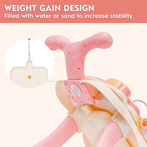 Image of 3 in 1 Baby Walker and Activity Center for Girl, Sit to Stand Learning Walk, Early Educational Push Toys with Panel for Infant Toddlers Push Toys Gifts for Girl