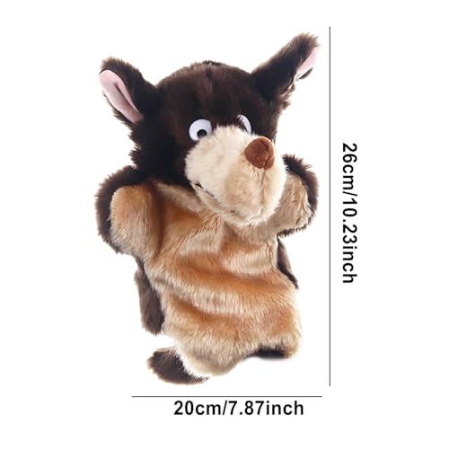 Fantoches de mão para crianças, Fantoches de mão de animais com boca móvel, Brinquedos de fantoche e