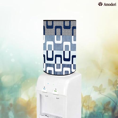 Image of Multicolor 20 Litre Water Dispenser Bottle Cover | Waterproof & Dustproof PVC Fabric | Reusable Protective Cover for 20L Water Can (geometric-16)