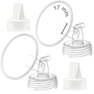 Maymom 17mm Flange and Duckbill Valve Compatible with Spectra S1 Spectra S2 Spectra 9 Plus Not Original Spectra Pump…