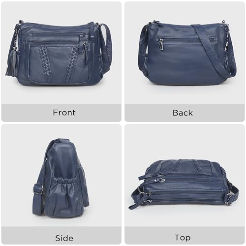 Image of VOLGANIK ROCK Crossbody Bag for Women with Tassel Ladies Soft PU leather Purses and Handbag Pocketbooks