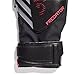 adidas Unisex-Adult Match Predator Fingersave Goalie Soccer Gloves, Black/Black/Lucid Red, 4