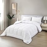 NORA HOME Piumone Matrimoniale Invernale 240x220. Antiacaro. Antibatterico. Fibra 3D. Livello Termico Molto Elevato 4.5/5. Piumino Caldo 400 gr/m² Bianco - OSLO.