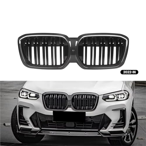 Grille de rein double latte carbone pour changer calandre BMW iX3 - 7