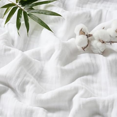 PHF Cooling Muslin Throw Blanket for Summer Cover