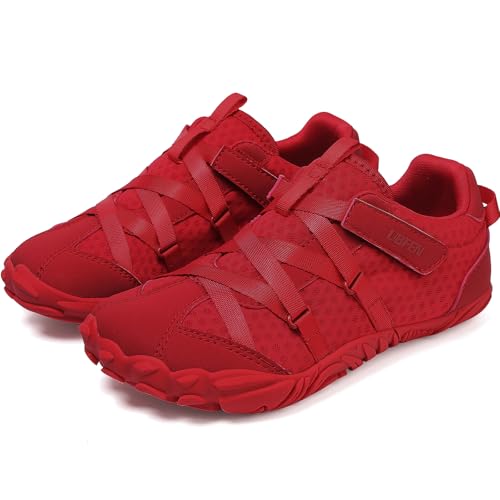 Image of UBFEN Kids Barefoot Shoes Zero Drop Wide Toe Box Sneakers for Boys Girls | Hook&Loop, Lightweight, Breathable, Suitable for Hiking, Walking, Tennis, Running, Daily Wear, Toddler, Little Kid, Big Kid
