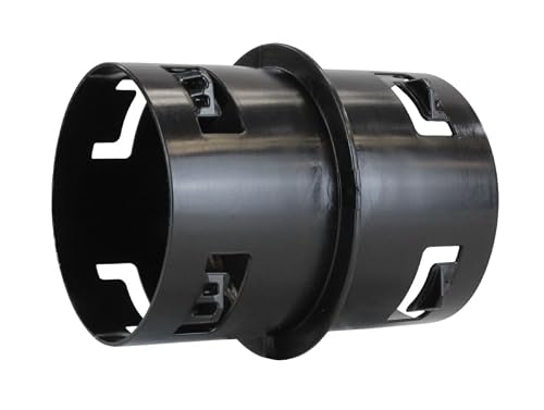 Advanced Drainage Systems 0615AA Corrugated Singlewall Pipe Internal Coupler, 2 Pack of 6"