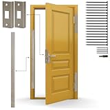 Door Armor Mini - Door Security Reinforcement Kit For Jamb, Frame, Strike Plate - DIY Home Security - Satin Nickel