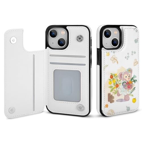 iPhone15 Pro Max用ケース 手帳型 ダッフィーフレンズ 【全機種対応】 アイフォン15 Pro Max用ケース スマホケース 財布型 PUレザー おしゃれ 背面カード収納 スタンド機能 携帯カバー 耐衝撃