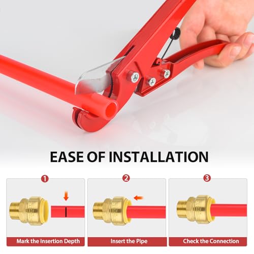 (Pack of 2) EFIELD Push fit 1 Inch x 3/4 Inch Male Adapter Push to Connect Pex Copper, CPVC with a Disconnect Tool, UPC Certified (2),(PF150-2PCS) by EFIELD - Image 4