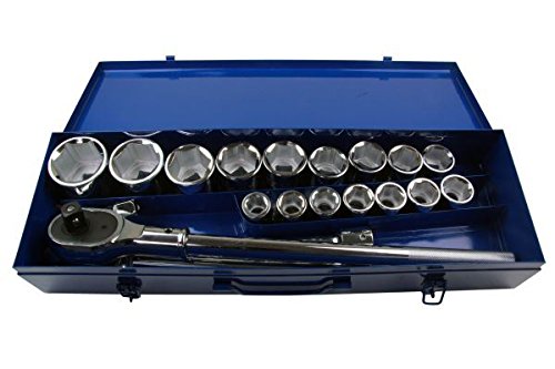 Bergen Us Pro 20Pc 3/4" Dr 6Pt Metric Socket Set 19 - 50Mm 1384