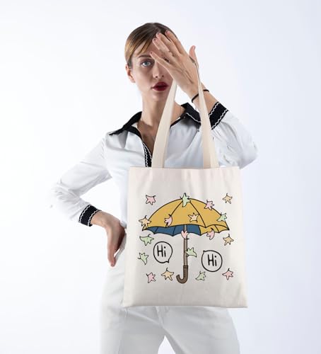 Bolso tipo tote POFULL Hi Hi Leaves para mujer, regalo LGBT, merchandising de series de televisión miniatura 5