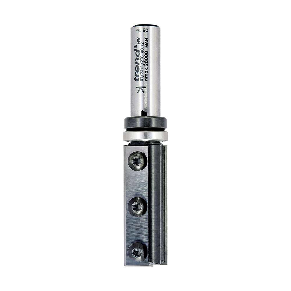 Trend Profesjonalny frez profilowy Rota-Tip dwupiórowy do frezarki górnowrzecionowej, trzpień 1/2 cala, średnica cięcia 19,1 mm i długość cięcia 50 mm, RT/72X1/2TC