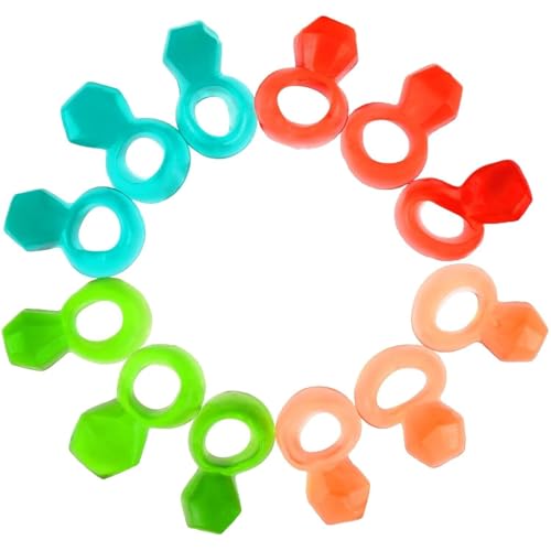 Ring Gummy Rings, Assorted Flavors, Wrapped, Bulk (Approx. 50 Pieces) CHERRY, STRAWBERRY, WATERMELON & BLUE RASPBERRY - Great Fun for Adults & Kids Alike! Perfect for Engagements, Weddings, and Bachelorette Parties! (1 Pound) miniatura 5
