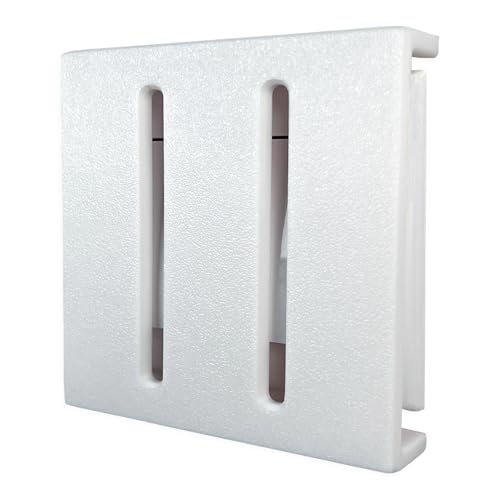 Decoralin Abdeckung für Lichtschalter und Steckdosen – Kindersicherung & Schutz für Senioren – Werkzeuglose Montage mit Klebeband – Erweiterbar für Doppel- und Dreifachschalter – Farbe Weiß (1 Stück)