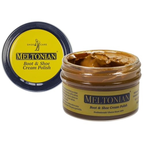Meltonian Cream Shoe Polish - Boot Polish, Leather Shoe Polish Oil Based with Beeswax - Restores...