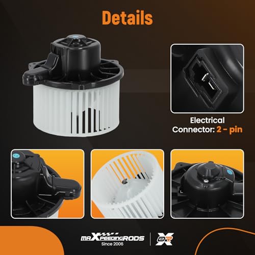 Image of maXpeedingrods AC Heater Blower Motor Fan 700133 Fit for Hyundai Accent 2003-2011 Azera /Sonata 2006-2010 Entourage 2007-2008 Tucson 2006-2009; for Kia Optima 2006-2010# 971133K000 971121C000 PM9247