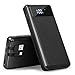 Portable Charger Power Bank,20000mAh Portable Phone Charger Built-in Cable with LCD Digital Display 5V 2.1A Fast Charger USB Type C Port External Battery Pack for Smart Phones,Android Phone,Tablet