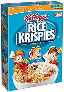 Kellogg's Rice Krispies Toasted Rice Cereal 12 Oz. Pack Of 3.