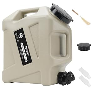 ZORMY 3.2 Gallon Camping Water Container with Spigot, Camping Water Jug, Portable Water Storage Container, BPA Free Large Emergency Water Storage for Camp, Vehicle, Car, Outdoor Hiking, Picnic