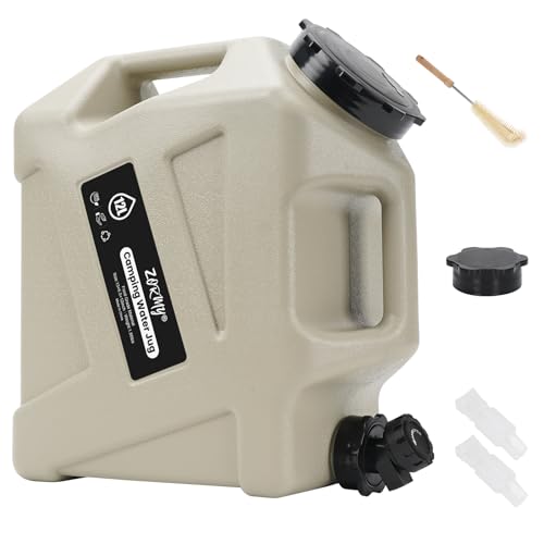 ZORMY 3.2 Gallon Camping Water Container with Spigot, Camping Water Jug, Portable Water Storage Container, BPA Free Large Emergency Water Storage for Camp, Vehicle, Car, Outdoor Hiking, Picnic