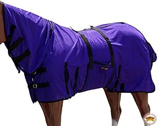 HILASON 75" Uv Protect Mesh Bug Mosquito Horse Fly Sheet Summer Spring