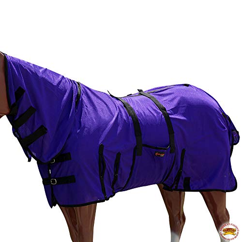 HILASON 75" Uv Protect Mesh Bug Mosquito Horse Fly Sheet Summer Spring