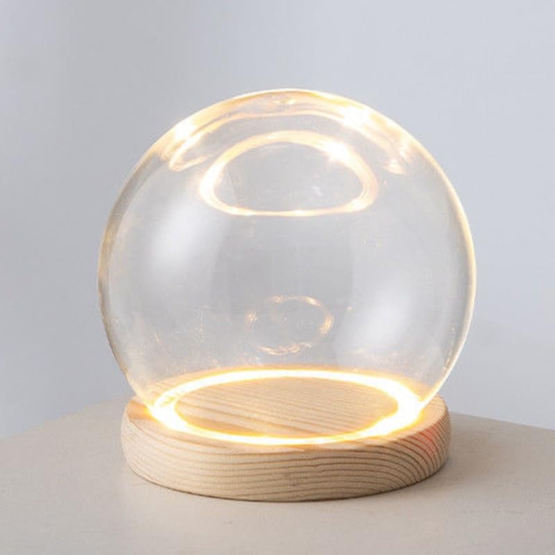 Amazon.co.jp: ガラスドーム 球の形 ガラスケース フラワー