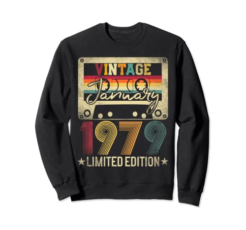 Limited Edition 1979 January 44th Birthday Gift 44 Years Old Sweatshirt