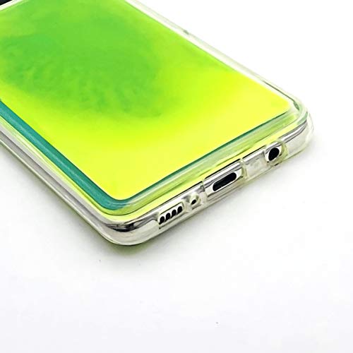 Vensen Liquid Fluorescent Case For Samsung Galaxy S20 5G Case 6.2 Inch, Soft Tpu Luxury Glow In The Darkness Noctiluncen Luminous Neon Sand Case Fit Galaxys20 Samsungs20 (Green) #TOP2