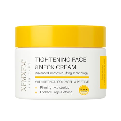 XFMXFM Neck Tightening Cream -Smoothing Cream for Fine Lines Wrinkles - Loose and Crepey Skin - Moisturizer for Neck Chest & Face-3.4 Fl Oz (2)